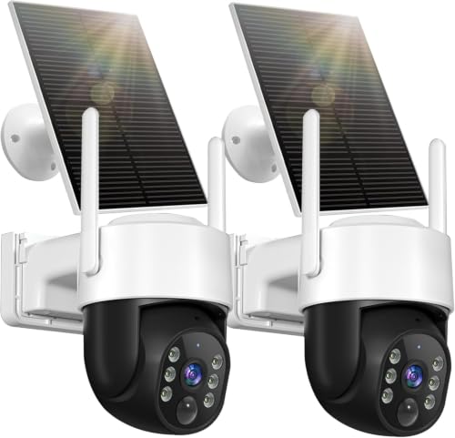 Chpuss Solar Security Camera Wireless Outdoor 2K HD Surveillance Solar Powered WiFi Camera - image 1