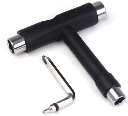 Black T SKATEBOARD ROLLER SKATE HEAVY DUTY MULTI T TOOL NEW