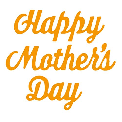 U-horizon Regalo para el Día del Madre, Happy Mother's Day Cutting Dies Troqueles de Metal Dies Corte Plantillas Estarcir para Tarjeta, Papel Decoración, Álbum DIY Scrapbook