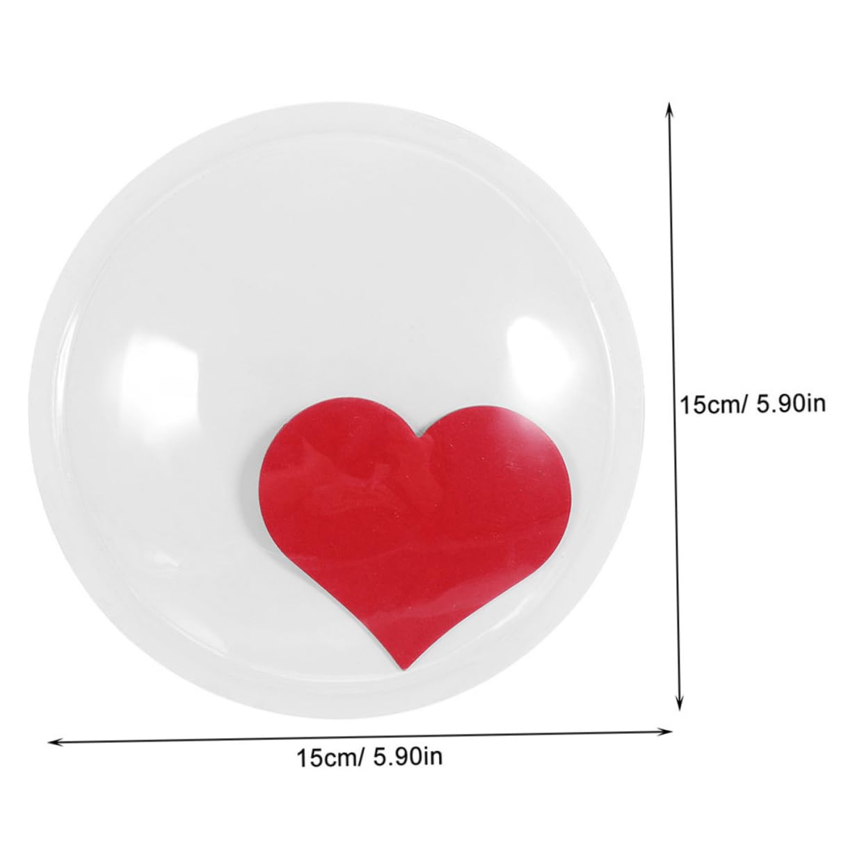 KESYOO 2 Pairs Giant Self-Adhesive Googly Wiggle Eyes - 15cm Heart Shaped Decor for Crafts Valentine's Day & Christmas Tree Decorations for Fun Art Projects