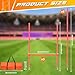 Soccer Agility Training Slalom Poles Adjustable Orange Agility Poles for Outdoor Agility Training Poles Equipment Applicable to Speed Physical Fitness Training Fitness Soccer & Basketball Training