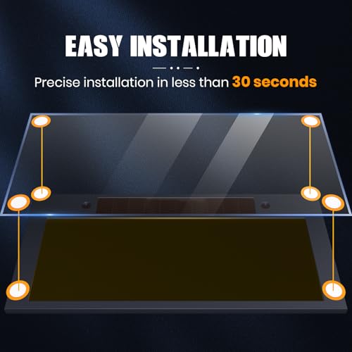 Image of 100 Pack 2x4.25 Clear Welding Lenses | ANSI Z87.1 Polycarbonate Replacement Lens for Welding Hood | Scratch Resistant Outer Lens to Protect Auto-Darkening Lens