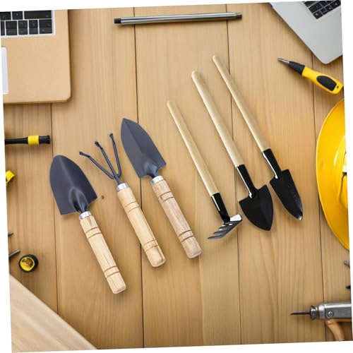Set de 6 herramientas de jardín Toyvian para jardinería miniatura 5
