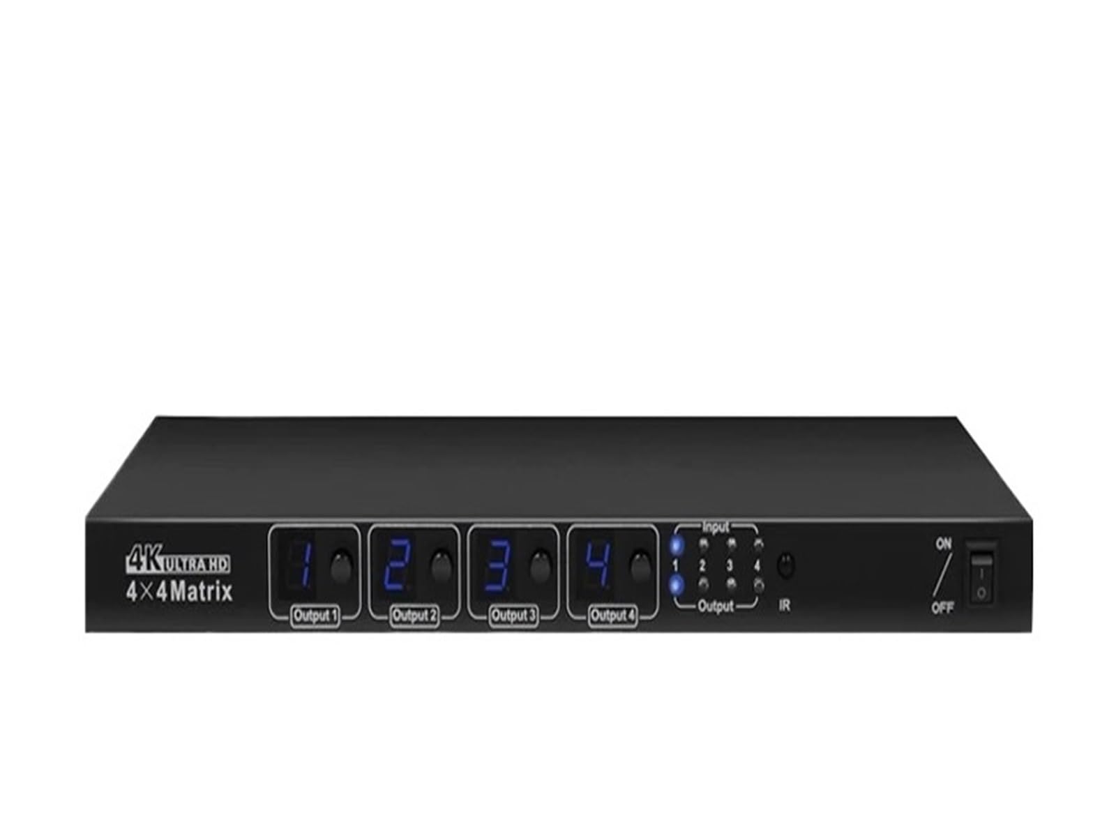 Switch 4K 4x4 4x2 2x2 Matrice multicanale Selettore distributore Video con Interruttore Porta IR Com per Lo Streaming di Giochi e la Registrazione Multi-Sorgente