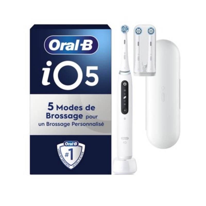 Oral-B iO 5 brosse à dents blanche de rechange Ultimate Clean haute qualité