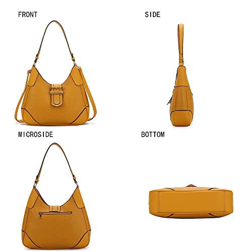 Image of MKF Collection Shoulder bags for women, crossover handbag, Hobo side messenger Bag & Matching Wrislet Wallet