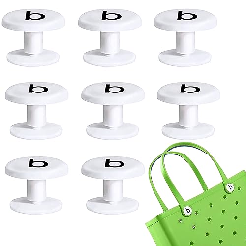 Mereido Replacement Rivets for Bogg Bag - 8 Sets of White Replacement Buttons for Beach Bag
