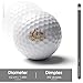 Coat of Arms of Australia Practice Golf Ball Realistic Feel and Long Lasting Limited Training Balls Gifts for Men Women
