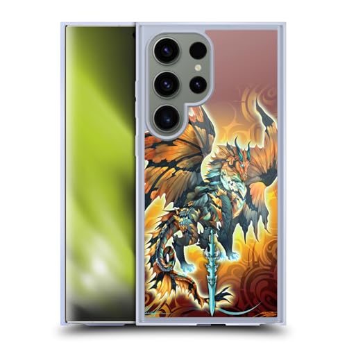 Coque MagSafe Samsung S24 Ultra Antichoc Ruth Thompson Dragon Orange
