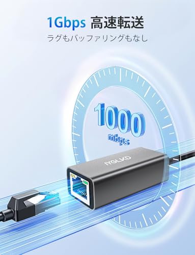 IYGLKD IYGLKD 有線LANアダプター USB-C ギガビット イーサネット の商品画像 1