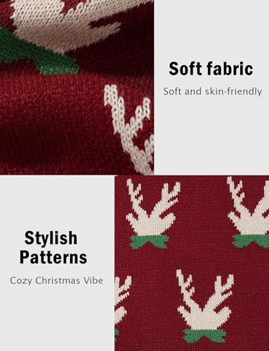 Bufanda de Navidad FEOYA de punto unisex para el invierno 6