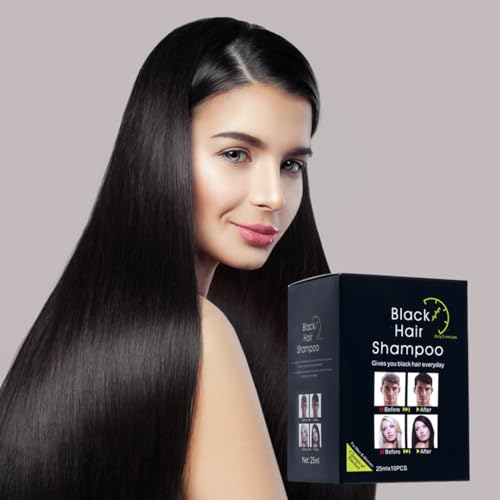 Champú Tinte Negro para Cabello 10 Sobres 25ml miniatura 7