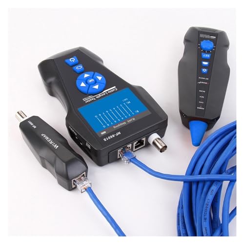 Probador de cable red NF-8601S rastreador mapa cables detector TDR 5