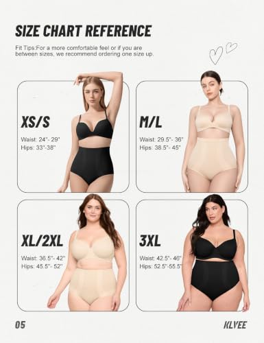 Image of KLVEE Shapewear Tummy Control Panties High Waisted Seamless Briefs