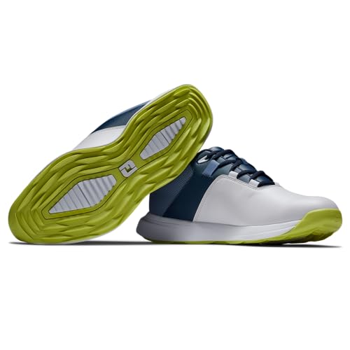 Miniatura 2 de Footjoy Prolita, Zapatos De Golf Hombre, White Navy Lime, 42.5 Eu