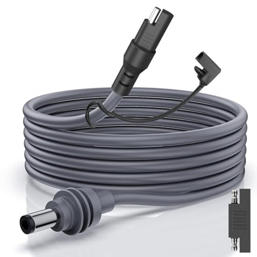 Starlink Mini Cable SAE Connector with Polarity Reverse Adapter, Starlink Mini Power Cable SAE Plug to DC Plug for Automotive RV Battery Generator Solar Panel Yacht Powering