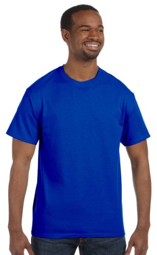GILDAN 5.4 oz Cotton T-Shirt (5000) Tee - Blue -