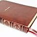 NKJV, Reference Bible, Classic Verse-by-Verse, Center-Column, Leathersoft, Brown, Red Letter, Comfort Print: Holy Bible, New King James Version