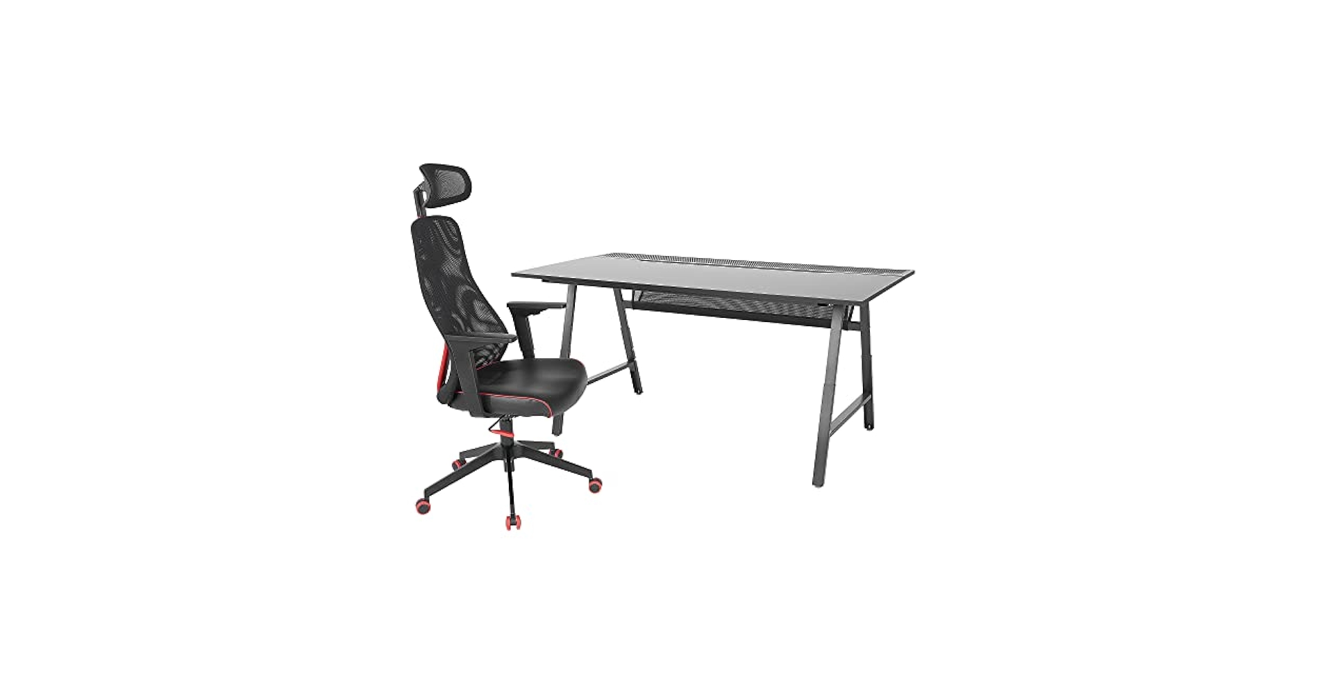 パソコンデスク IKEA UTESPELARE UTESPELARE ウーテスペラレ ゲーミングデスク, ブラック, 160x80