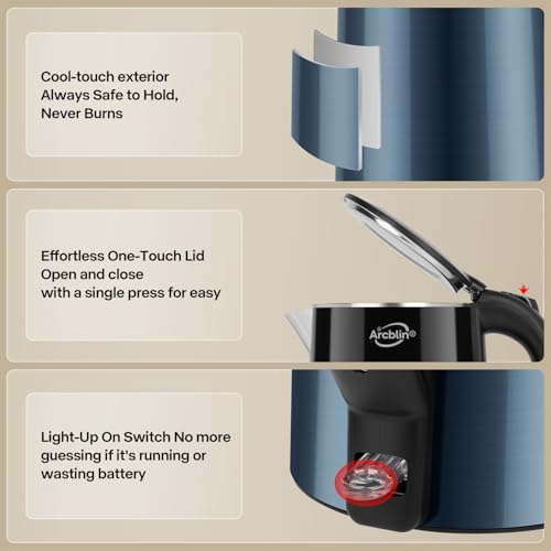 Electric Kettle 1.8L, 1350W Fast Boiling Tea Kettle and Hot Water Boiler - image 5