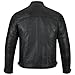 Decent Fashion Mens Genuine Leather Biker Jacket Black | Lambskin Motorcycle Jackets for Men | leather jackets for men (US, Alpha, Small, Regular, Regular, Black)