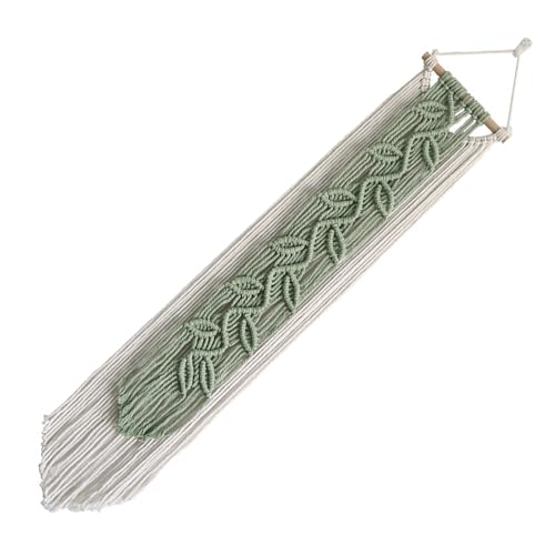 Tapiz de macramé en algodón natural tejido a mano para decorar cafeterías 7