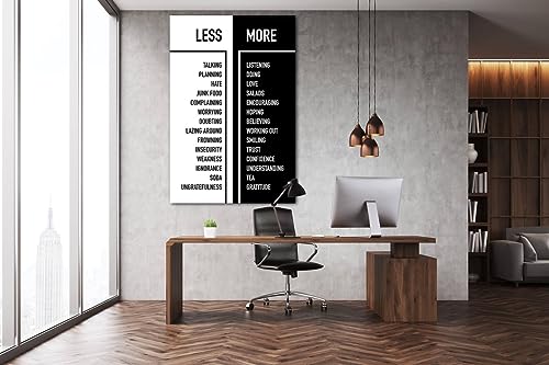 WallsDecor Tableau Moins Parler Plus Écouter Décoration Citation - 4