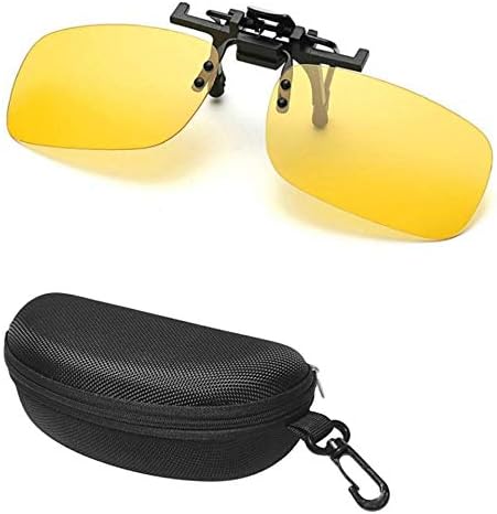 iLumen8 Best Shooting Glasses Night Driving Yellow UV Clip-Fit-Over Prescription