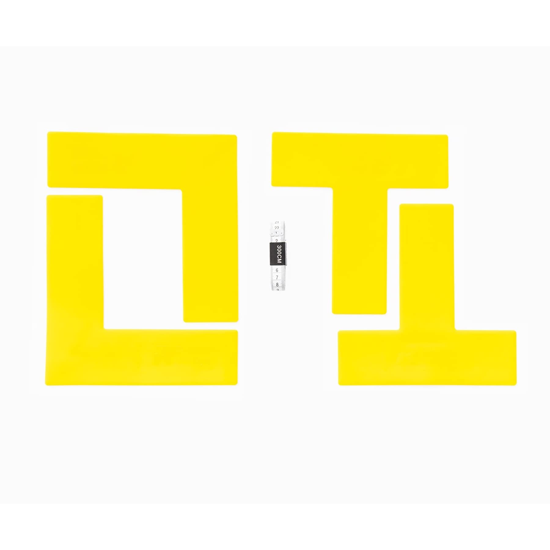 Champion Sports Rhino Pickleball Court Boundary Marker Set, Yellow