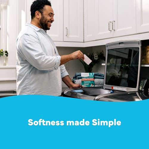 Image of Tru Earth Fabric Softener Sheets for Washing Machine | Alternative to Fabric Softener Liquid and Pods | 80 Sheets | Fresh Linen