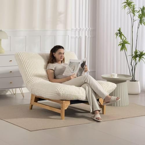 RAPRAP Cord Sitzsack Sofa mit Holzrahmen