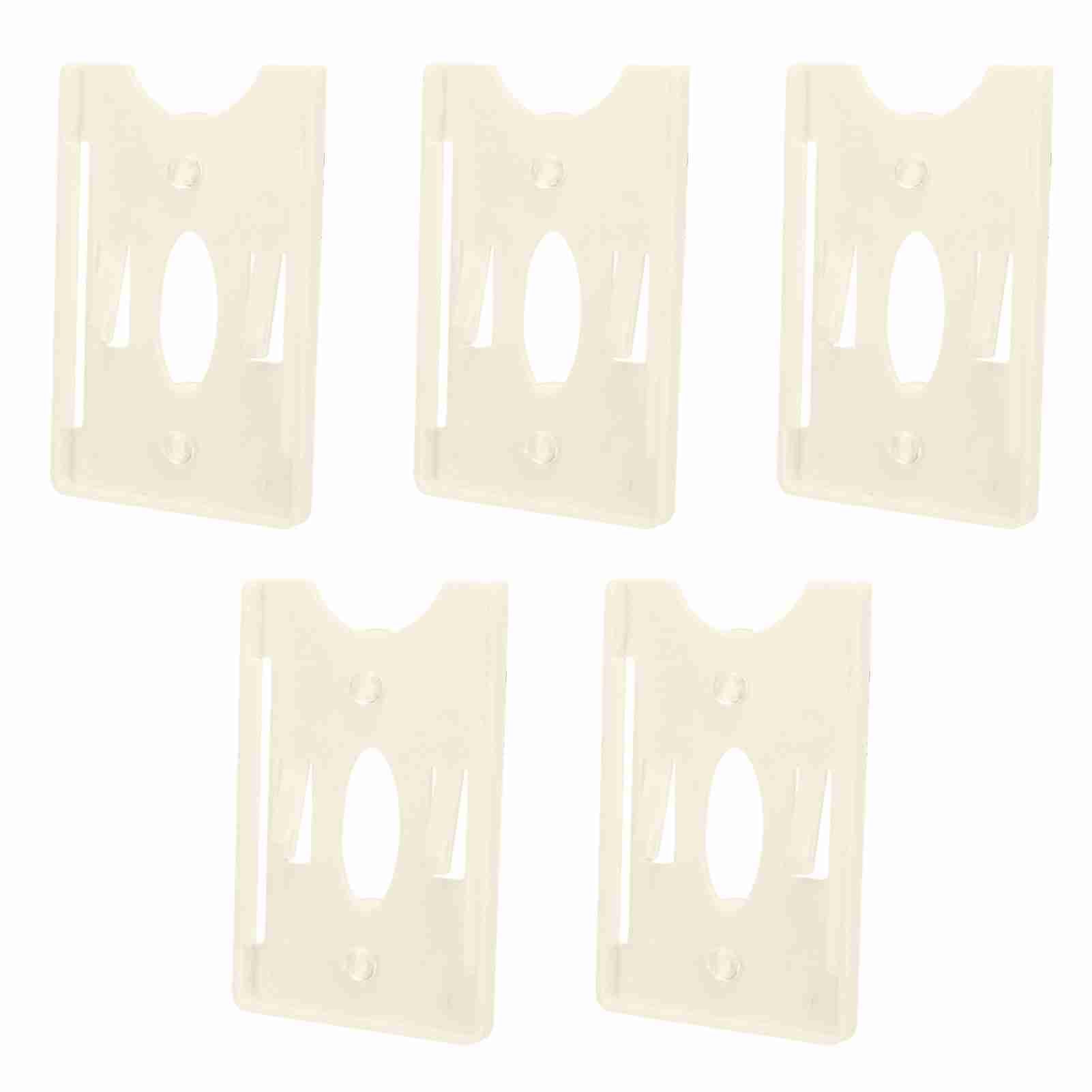 Lot De 5 Porte-cartes IC, Manchon D'affichage De Carte De Pare-brise En ABS Avec Boucle Fixe, Porte-badge De Pare-brise 90 X 60 X 7 Mm Pour La Gestion Des Véhicules Du Personnel