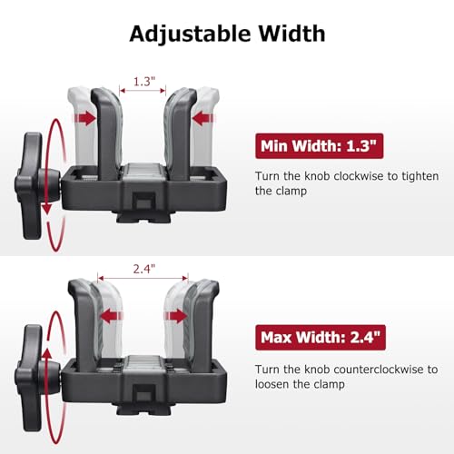 Trakiom Clamp Rest Head Universal Clamp Head Lightweight Construction for Monopod Tripod Bipod Stand for Practices and Outdoors