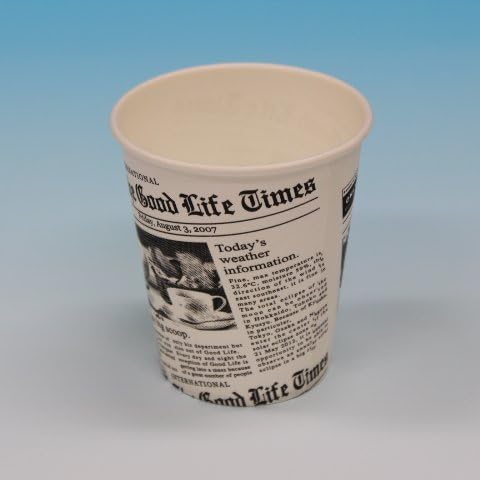 Amazon 紙コップ ７オンス 英字新聞柄 ２０００個 使い捨てドリンクカップ オンライン通販