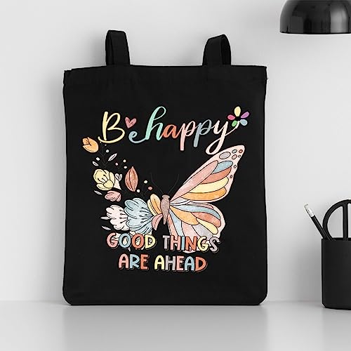 Fertkxsi Butterfly Aesthetic Tote Bag Women For School Gym Travel Cute Floral Print Tote Bag Large Shopping Reusabletote #TOP2