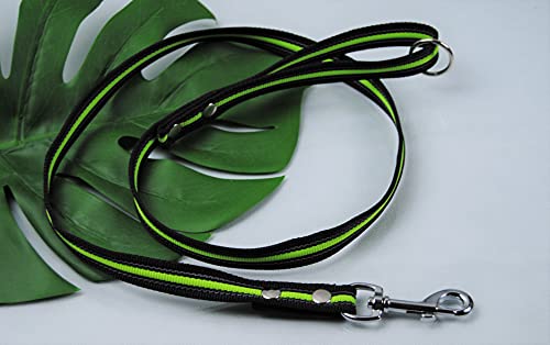 Leine gummiert Neon 20mm Führleine Schleppleine (7m ohne Schlaufe)