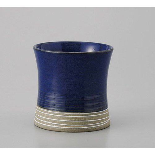 Set de 10 vasos Rock de cerámica azul, 8.5 fl oz miniatura 2