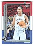 2025-26 Topps Chrome Red White Blue #202 Devin Vassell San Antonio Spurs NBA Basketball Trading Card
