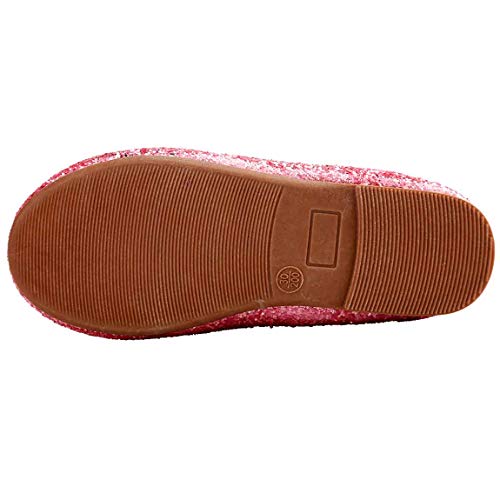 Toddler Little Girls Glitter Dress Shoes Slip On Ballet Mary Jane Flats for Princess Wedding Party School4