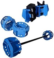 Vista 9 de Aquastrength Ultimate Bundle - Equipo funcional para ejercicios de piscina Pesas de agua Barbell, campanas y aletas Enlace a Ejercicios