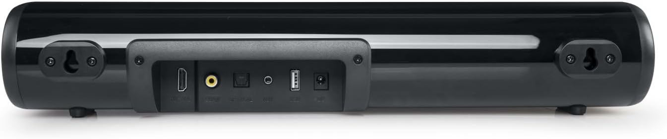 Rear view of Muse M-1580-SBT Soundbar with input ports