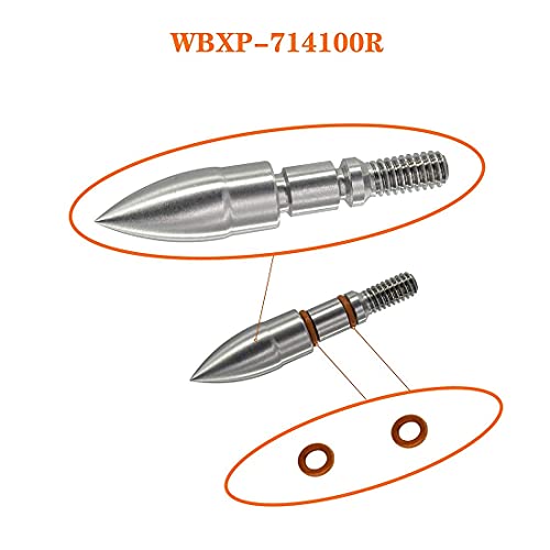 Stainless Steel Archery Field Points 100 Grains Easy Pull Various Od Screw In Archery Field Tips Combo Point 100Grains (Bullet Point 9/32"-100Gr-12Pk) #TOP1