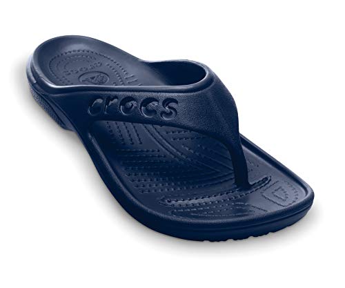 Image of crocs Unisex Baya Navy Flip Flops Thong Sandals - M9W11