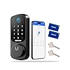 DESLOC Smart Door Lock B200, Smart Deadbolt Lock, Keyless Entry Door Lock, Fingerprint Deadbolt Smart Lock, Smart Locks for Front Door, App Control, Touchscreen Keypad Deadbolts,12-Month Battery, IP54