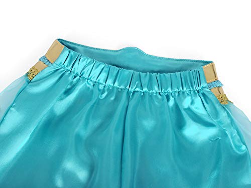 Eledobby Jasmine Costume For Girls Arabian Princess Costume Halloween Dress Up Clothes Kids Party Fancy Cosplay Outfits 5-6 Years #TOP7