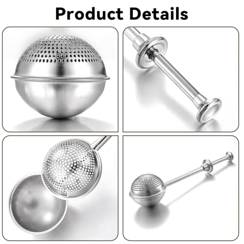 Stainless Steel Flour Duster and Sifter - One-Handed Operation for Baking, Perfect for Quick Sifting of Cakes, Bread and Spices - Image 7