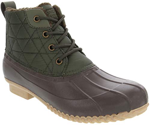Women's Winley Dark Blue Duck Boot with 3 1/4 Inch Heel