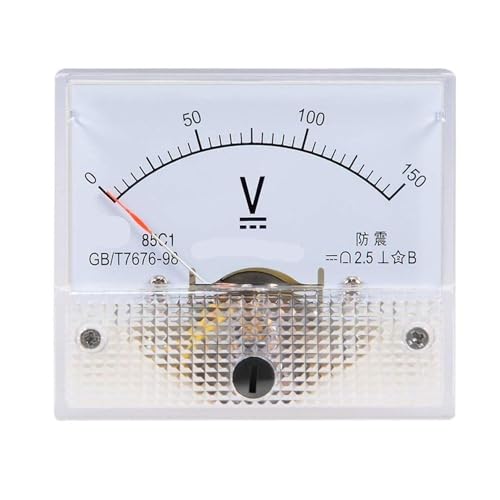 Voltmètre analogique 85C1-V DC 0-150V pour mesure de tension continue de tableau - 5