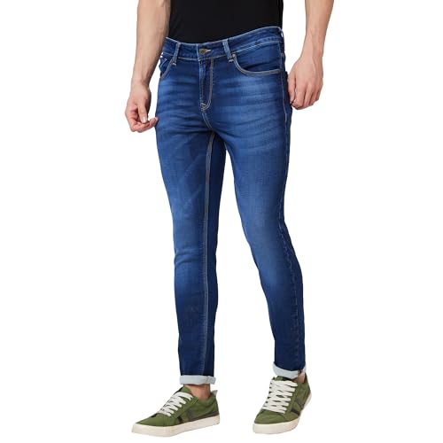 Image of Spykar Men's Skinny Fit Low-Rise Casual Jeans