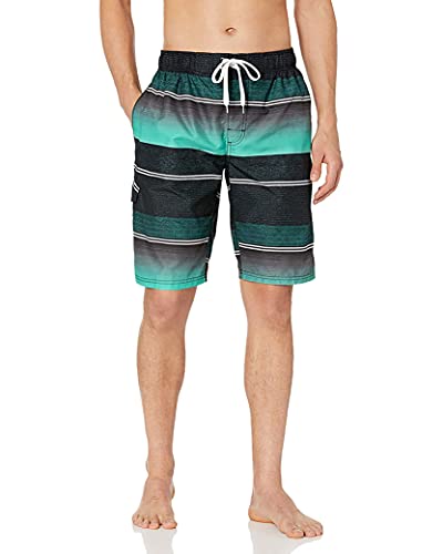 Image of Kanu Surf Men's Big Viper Extended Size Stripe Swim Trunk